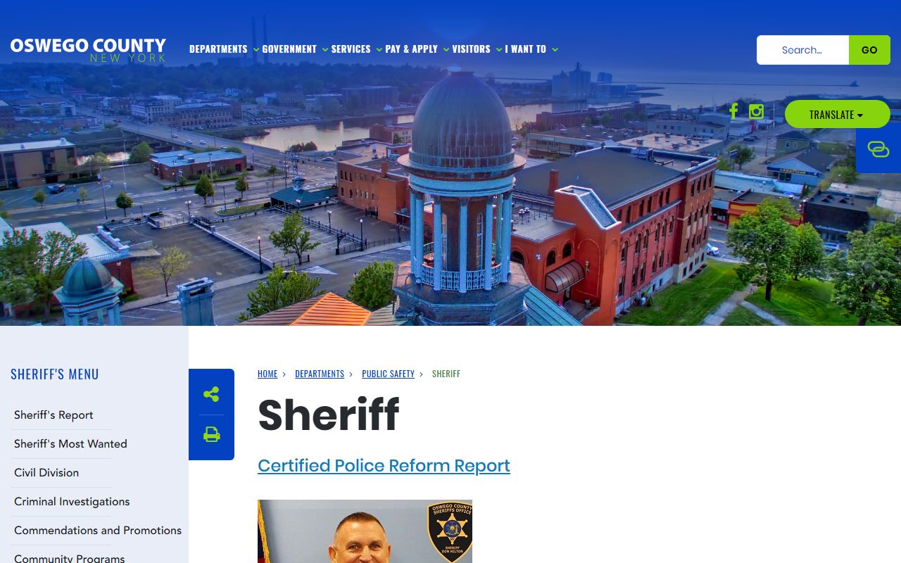 Oswego County Sheriff's Office released inmates lookup