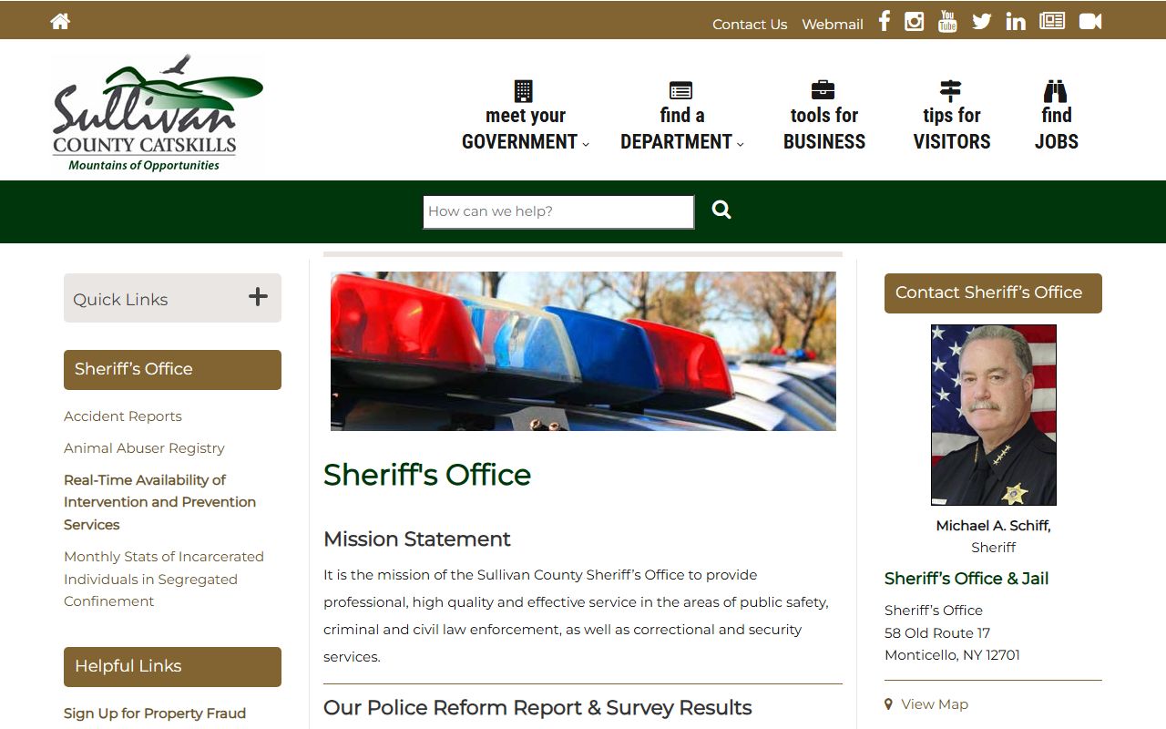 Sullivan County Sheriff's Office released inmates search